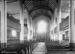 St Martin's Church Interior 1890, Epsom