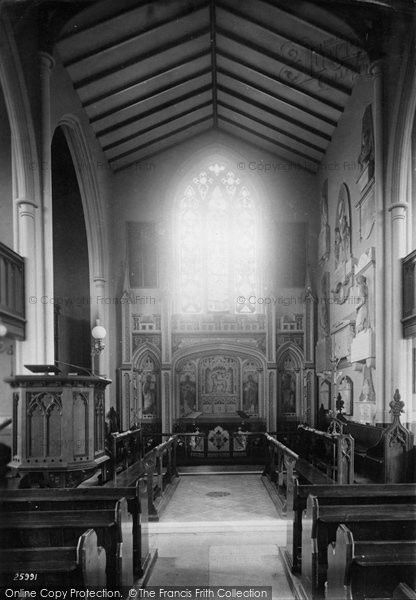 Photo of Epsom, St Martin's Church Interior 1890
