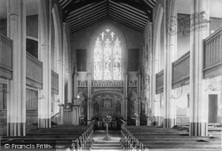 St Martin's Church Interior 1895, Epsom