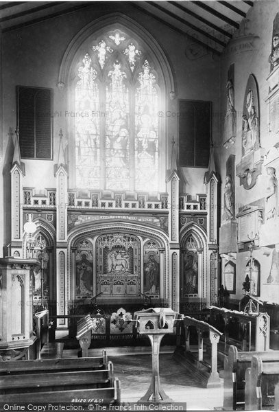 Photo of Epsom, St Martin's Church Interior 1895