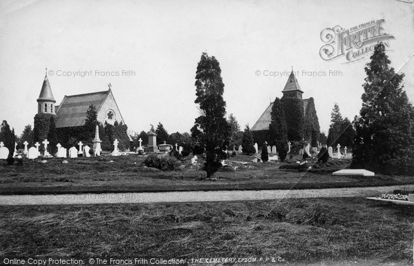 Photo of Epsom, The Cemetery 1898