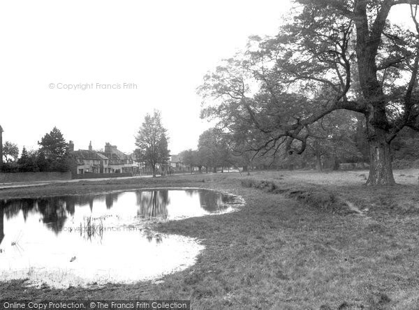 Photo of Epsom, Woodcote Pond 1938