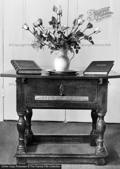 Photo of Epworth, Old Rectory, Memorial Table c.1955