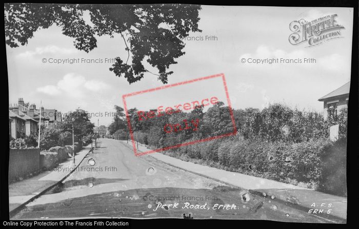 Photo of Erith, Park Road c.1950