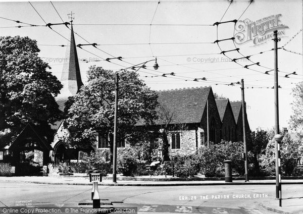 Photo of Erith, The Parish Church c.1955