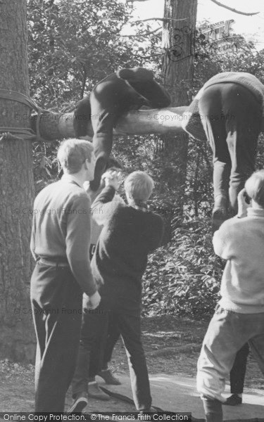 Photo of Eskdale Green, The Wall And Beam Test, Outward Bound Mountain School c.1955