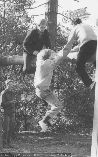 Photo of Eskdale Green, The Wall And Beam Test, Outward Bound Mountain School c.1955
