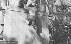 The Wall And Beam Test, Outward Bound Mountain School c.1955, Eskdale Green