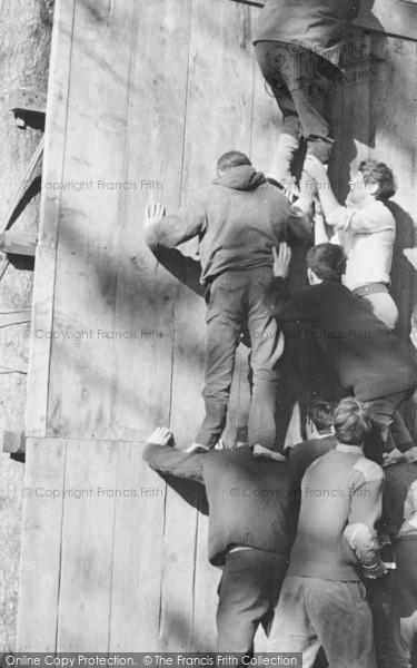 Photo of Eskdale Green, The Wall And Beam Test, Outward Bound Mountain School c.1955