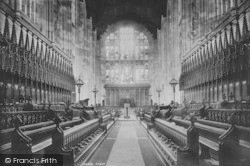 College Chapel Interior 1895, Eton