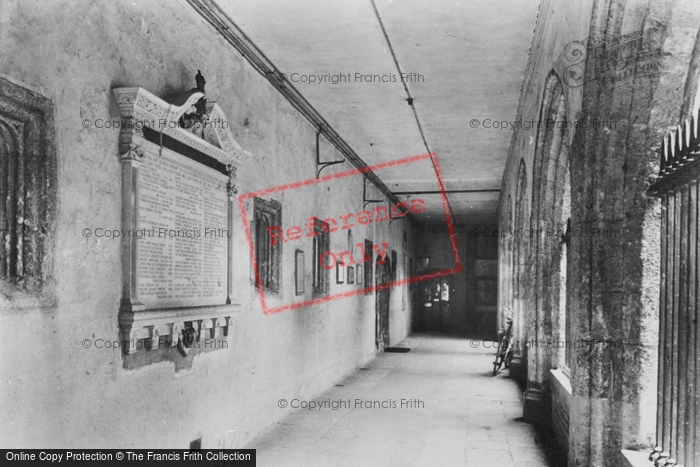 Photo of Eton, College, Cloisters And War Memorial 1923