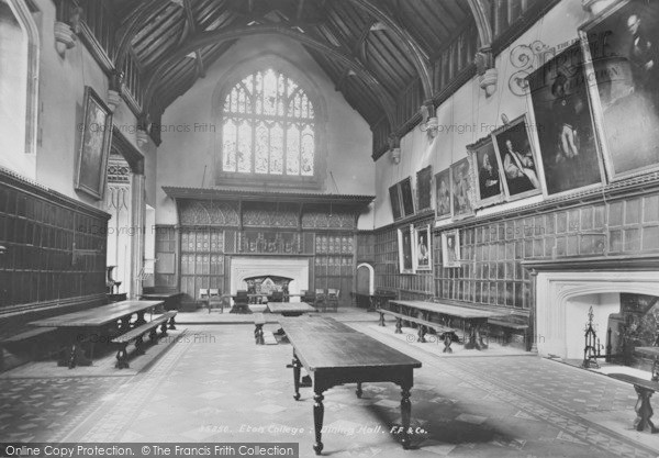 Photo of Eton, College, Dining Hall 1895