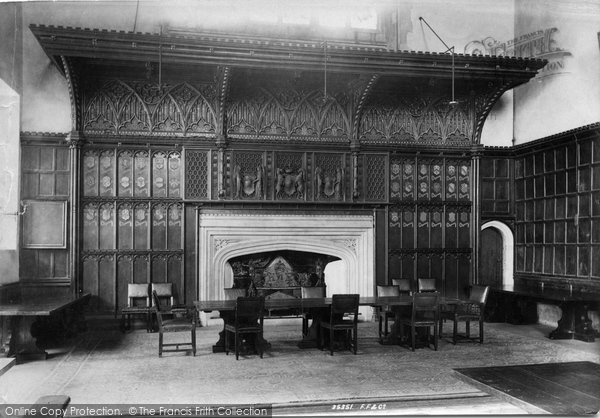 Photo of Eton, College, Dining Hall Fireplace 1895