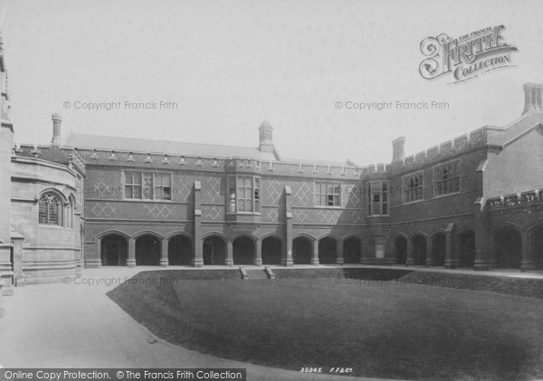 Photo of Eton, Queen's School, Quadrangle 1895