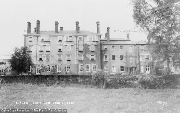 Photo of Eton, South Lawn, Eton College c.1960