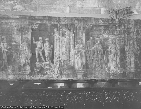 Photo of Eton, Wall Paintings In Eton College Chapel 1930