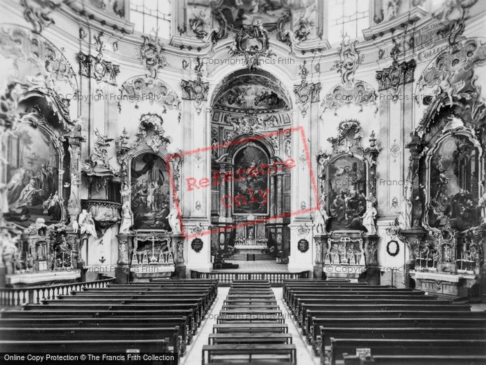 Photo of Ettal, Church Interior c.1935