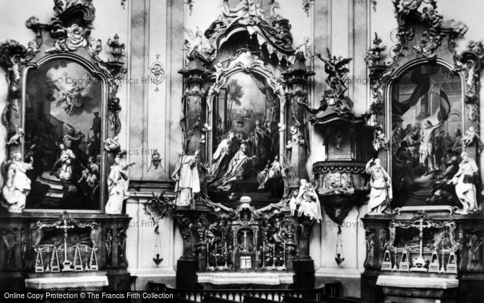 Photo of Ettal, Church Interior c.1935