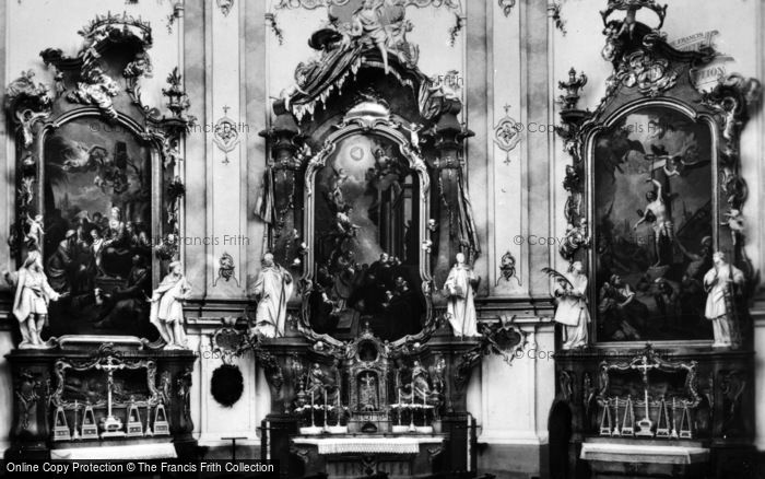 Photo of Ettal, Church Interior c.1935