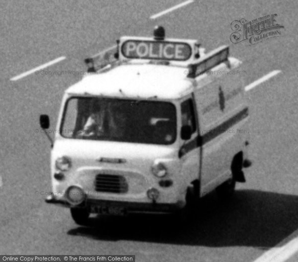Photo of Euxton, A Police Van On The M6 Motorway c.1965