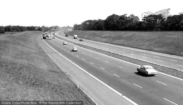 Photo of Euxton, M6 Motorway From Dawbers Lane c.1965