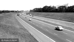 M6 Motorway From Dawbers Lane c.1965, Euxton