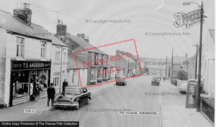 Photo of Evenwood, The Village c.1965