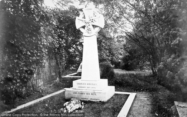 Photo of Eversley, Charles Kingsley's Grave 1906