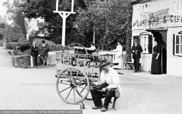 Photo of Eversley, Knife Sharpener, The White Hart 1906