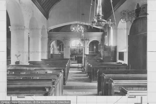 Photo of Eversley, The Church Interior 1901