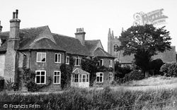 The Rectory And Church c.1955, Eversley
