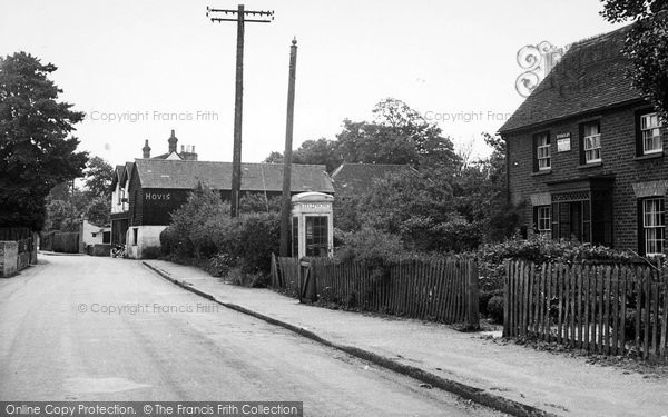 Photo of Eversley, The Street And Post Office c.1955
