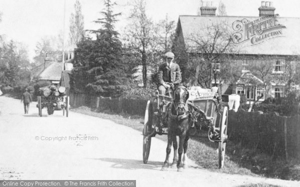 Photo of Eversley, Village Road Traffic 1908