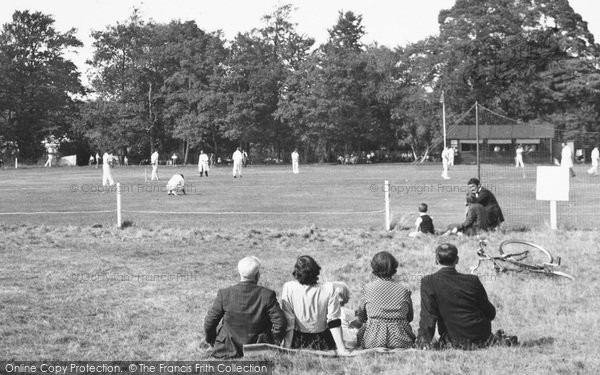 Photo of Eversley, Watching The Cricket Match c.1955