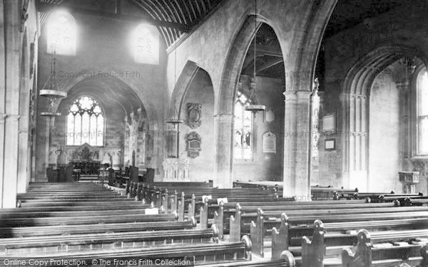 Photo of Evesham, All Saints Church Interior 1892