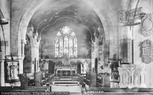Photo of Evesham, All Saints Church Interior 1895