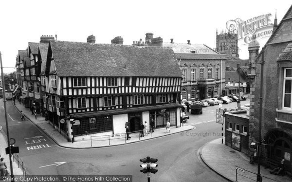 Photo of Evesham, Booth Hall And Market Place c.1965