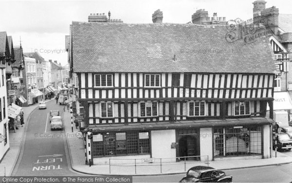 Photo of Evesham, Bridge Street And Booth Hall c.1960