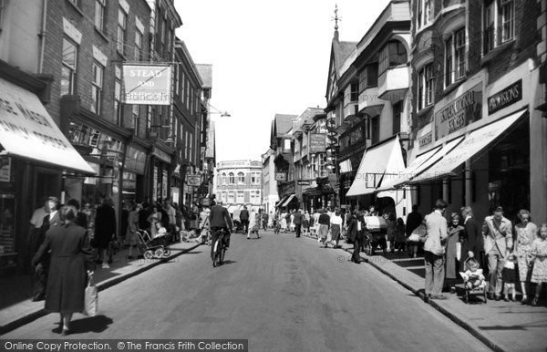Photo of Evesham, Bridge Street c.1955