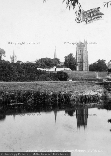 Photo of Evesham, From The River 1901
