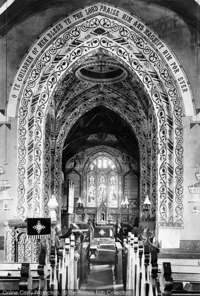 Photo of Evesham, Hampton, St Andrew's Church Interior 1895