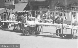 Market Stalls c.1955, Evesham