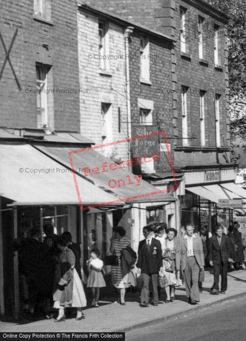Photo of Evesham, Shopping On Bridge Street c.1955