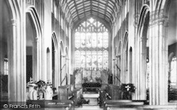 St Lawrence's Church Interior 1895, Evesham