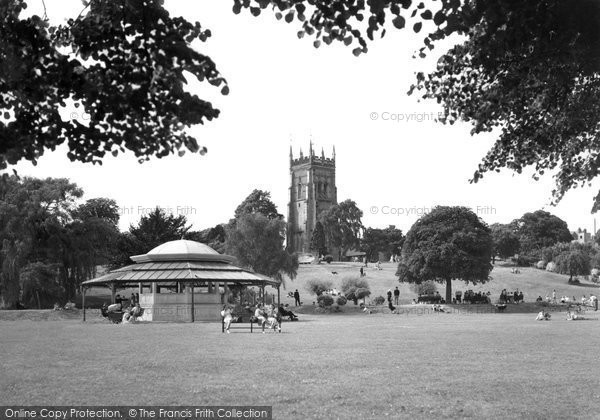 Photo of Evesham, The Bandstand, Abbey Park c.1955