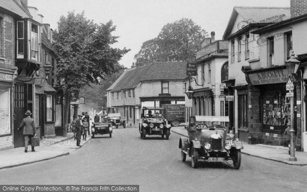 Photo of Ewell, Cars In The High Street 1924