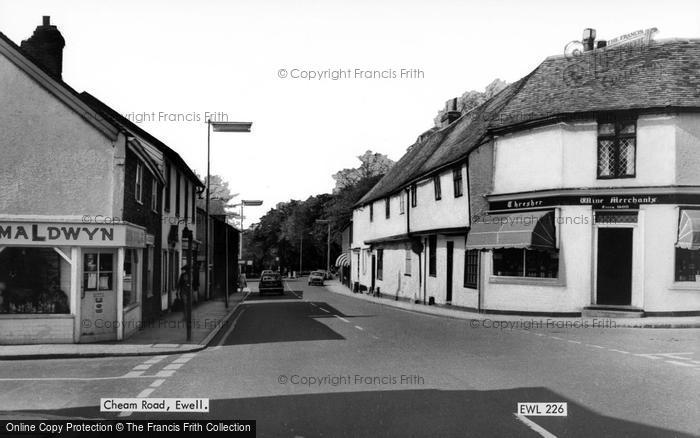 Photo of Ewell, Cheam Road c.1965