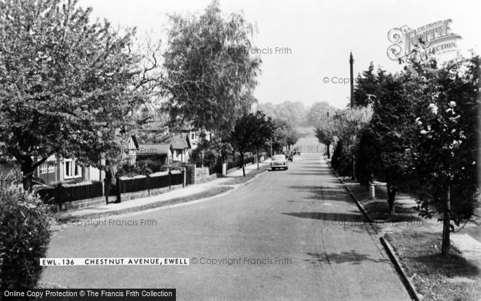 Photo of Ewell, Chestnut Avenue c.1965