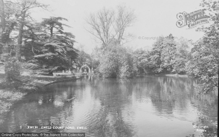 Photo of Ewell, Ewell Court Pond c.1960