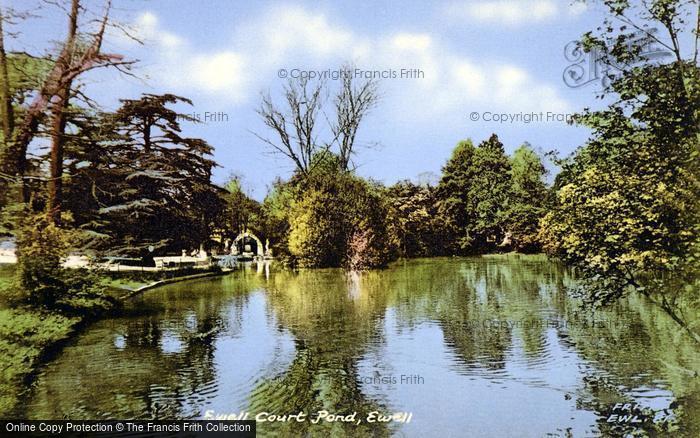 Photo of Ewell, Ewell Court Pond c.1960